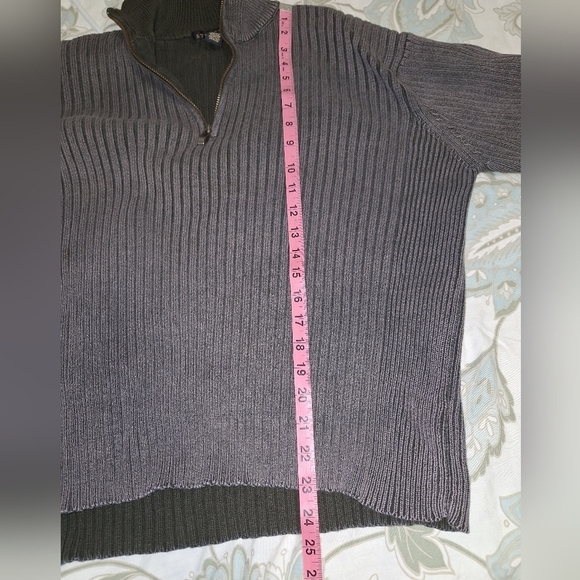 A Structure men's long sleeve ribbed 100% cotton sweater in a size large. - Picture 7 of 7